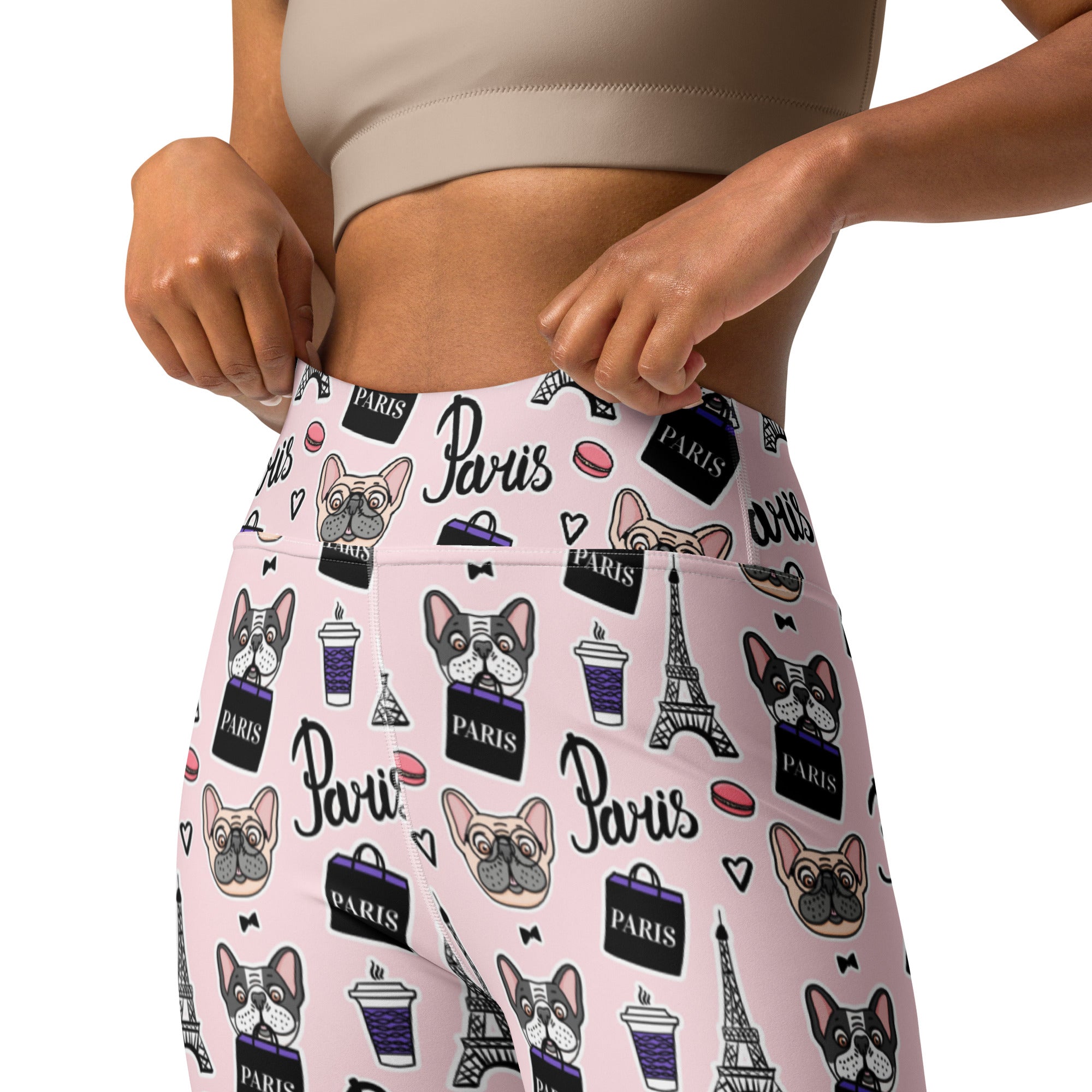 I Love Paris Doggy Yoga Leggings